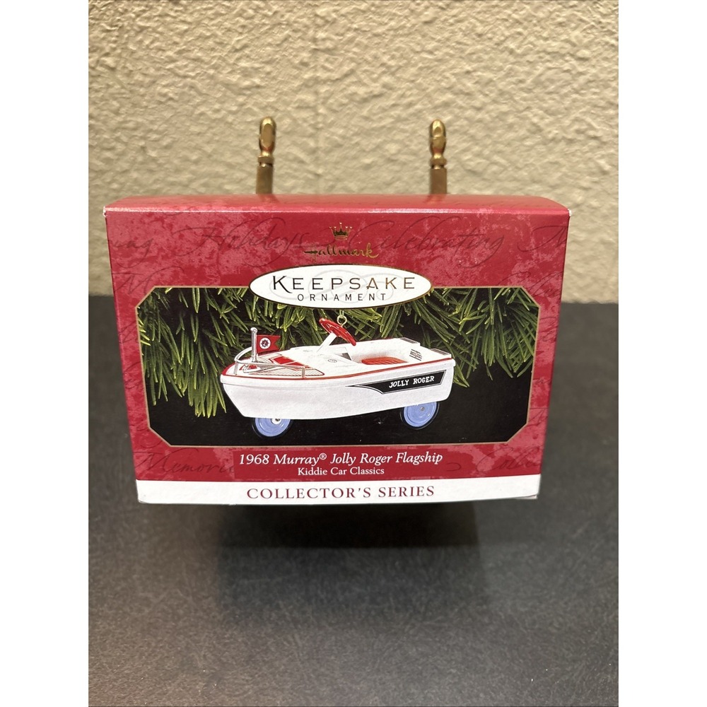 1999 Hallmark Keepsake Ornament 1968 Murray Jolly Roger Flagship Kiddie‎ Car